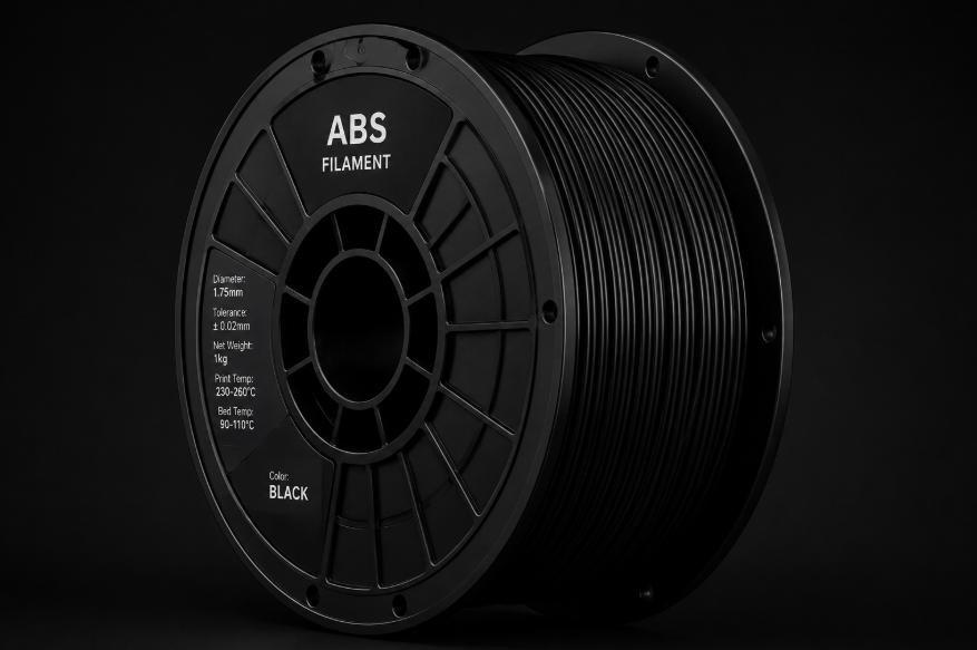 Elas ABS Siyah Filament 1.75mm 1KG