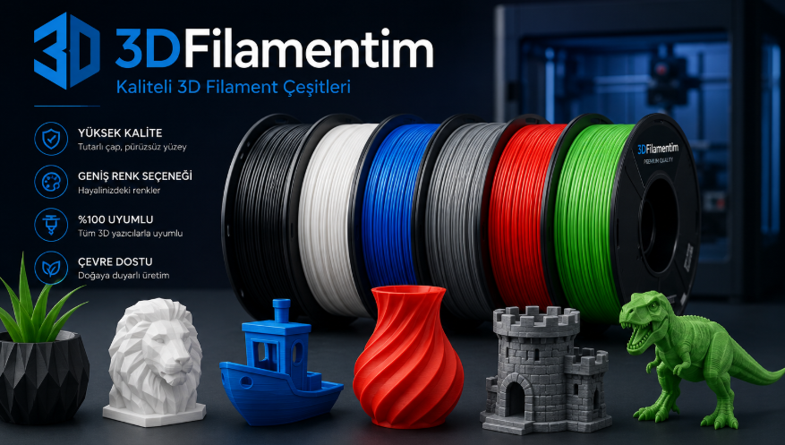 3dfilamentim
 - Kaliteli 3D Filament Çeşitleri